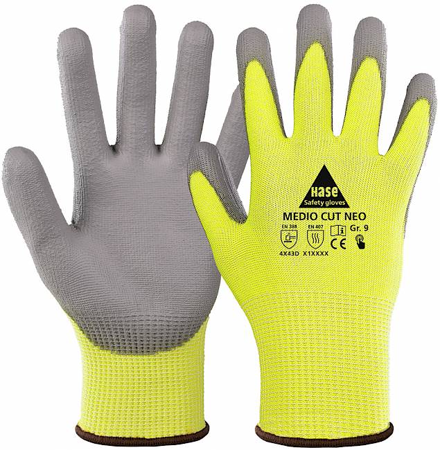 Hase Medio Cut Neo Schnittschutzhandschuh Level D 10 Stk.