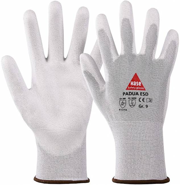 Hase Padua ESD Montagehandschuh mit PU-Beschichtung 10 Stk.