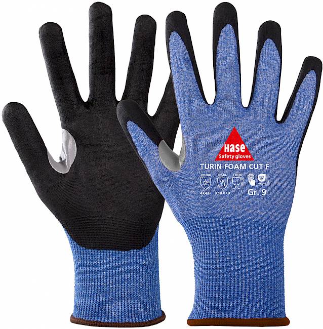 Hase Turin Foam Cut F Schnittschutzhandschuh Level F 10 Stk.
