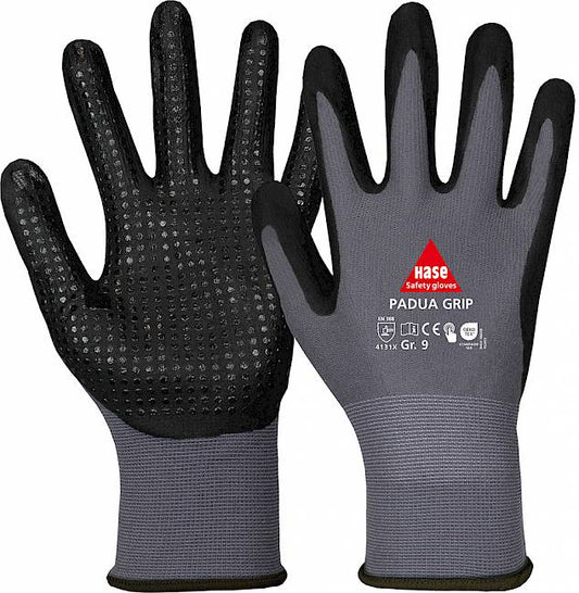 Hase Padua Grip Montagehandschuh mit Nitrilschaum 10 Stk.