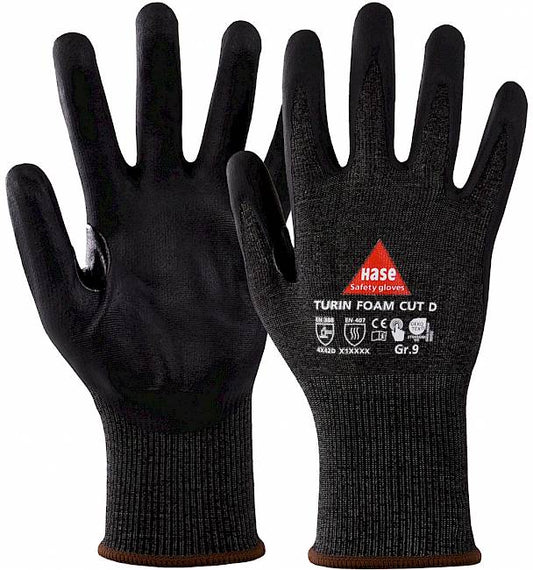 Hase Turin Foam Cut D Schnittschutzhandschuh Level D 10 Stk.