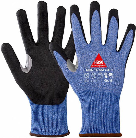 Hase Turin Foam Cut F Schnittschutzhandschuh Level F 10 Stk.