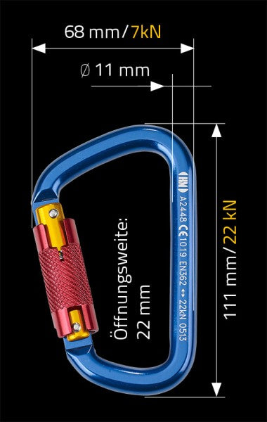 MAS Bergsteigerkarabiner